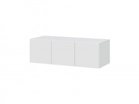 Антресоль 1200 ШК-5 (белый текстурный) в Новокремлёвском - novokremlyovskoe.mebel-nsk.ru | фото