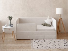 Диван-кровать Happy (айвори) в Новокремлёвском - novokremlyovskoe.mebel-nsk.ru | фото