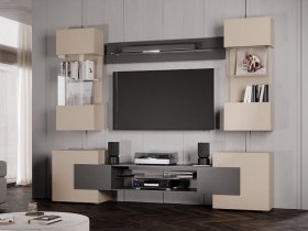 Гостиная Фэнтези (кашемир/графит) в Новокремлёвском - novokremlyovskoe.mebel-nsk.ru | фото