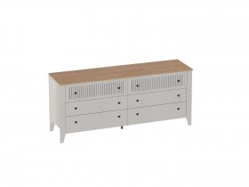 Комод 6ящ. Валенсия (гостиная) в Новокремлёвском - novokremlyovskoe.mebel-nsk.ru | фото