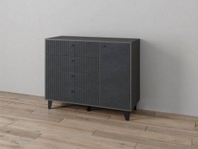 Комод «Катрин-13» (графит/гранит лофт) в Новокремлёвском - novokremlyovskoe.mebel-nsk.ru | фото