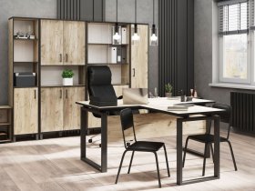 Комплект Гермес лофт (дуб крафт серый) в Новокремлёвском - novokremlyovskoe.mebel-nsk.ru | фото