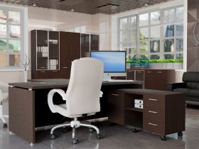 Комплект офисной мебели Президент-ПРО в Новокремлёвском - novokremlyovskoe.mebel-nsk.ru | фото