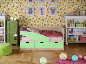 Кровать детская Бабочки 1,8 м в Новокремлёвском - novokremlyovskoe.mebel-nsk.ru | фото