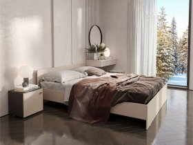 Кровать двухспальная 1,6м Гиза в Новокремлёвском - novokremlyovskoe.mebel-nsk.ru | фото