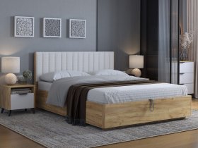 Кровать двуспальная 1,6м Юлия в Новокремлёвском - novokremlyovskoe.mebel-nsk.ru | фото