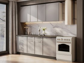 Кухонный гарнитур «Адель» 2,0м (нео) в Новокремлёвском - novokremlyovskoe.mebel-nsk.ru | фото