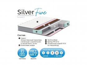 Матрас Silver Five в Новокремлёвском - novokremlyovskoe.mebel-nsk.ru | фото