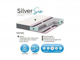 Матрас Silver Six в Новокремлёвском - novokremlyovskoe.mebel-nsk.ru | фото
