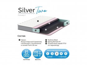 Матрас Silver Two в Новокремлёвском - novokremlyovskoe.mebel-nsk.ru | фото