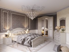 Модульная спальня Николь (Мебельград) в Новокремлёвском - novokremlyovskoe.mebel-nsk.ru | фото
