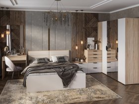 Модульная спальня Норд в Новокремлёвском - novokremlyovskoe.mebel-nsk.ru | фото