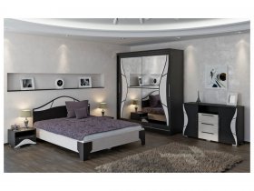 Модульная спальня Верона (Линаура) в Новокремлёвском - novokremlyovskoe.mebel-nsk.ru | фото