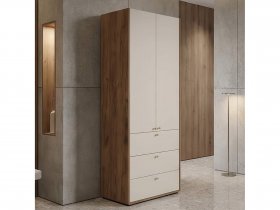 Шкаф двухстворчатый c ящиками Орма в Новокремлёвском - novokremlyovskoe.mebel-nsk.ru | фото