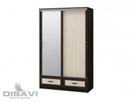 Шкаф-купе 2-х створчатый 1.3м Модерн в Новокремлёвском - novokremlyovskoe.mebel-nsk.ru | фото