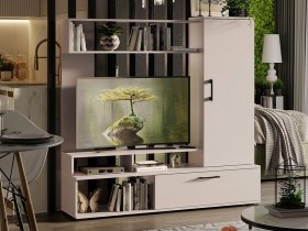 Стенка «Сиена» (кашемир) в Новокремлёвском - novokremlyovskoe.mebel-nsk.ru | фото